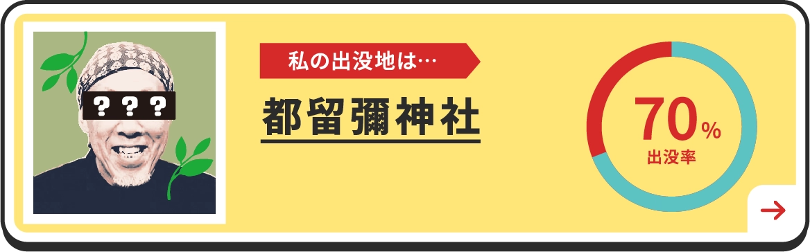 私の出没地は・・・都留彌神社