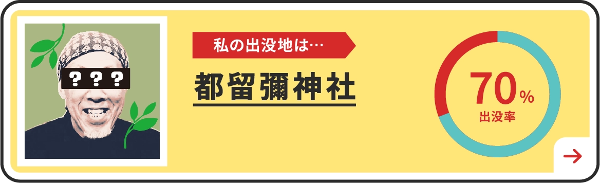 私の出没地は・・・都留彌神社